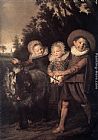 Frans Hals Famous Paintings - Group of Children